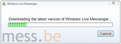Windows Live Messenger forced upgrade prompt